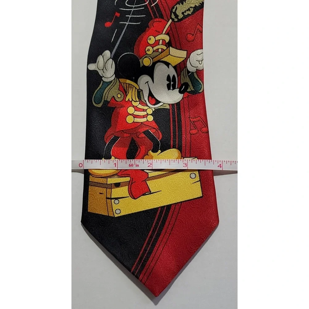 Vintage‎ Disney Mickey Mouse Conductor Men's Tie 100% Polyester